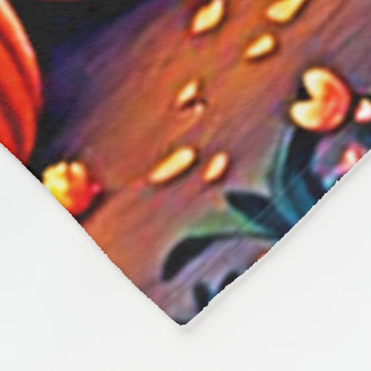 Halloween Night: Spooky Fun Art Fleecedecke (Ecke)