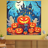 Halloween Night: Spooky Fun Art Leinwanddruck (Insitu (Wohnzimmer))