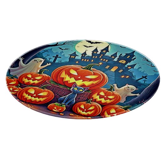 Halloween Night: Spooky Fun Art Schneidebrett (Ecke)