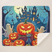 Halloween Night: Spooky Fun Art Sherpadecke (Vorderseite (Horizontal))