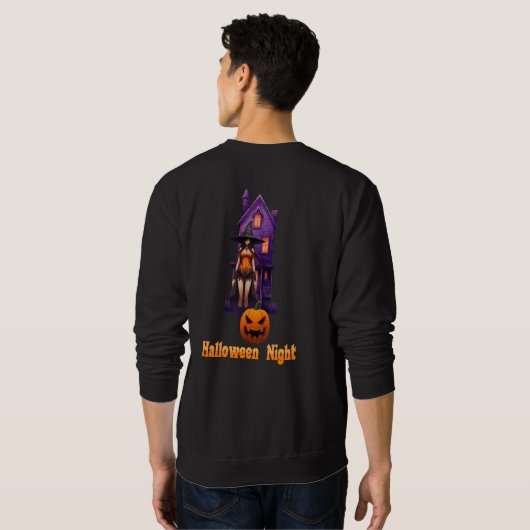 Halloween Night (Spuk Haus) Sweatshirt (Schwarz voll)