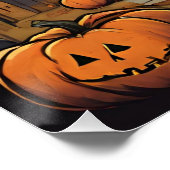Halloween Night Spuk House of Horror Poster (Ecke)
