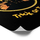 Halloween Night Trick oder Treat Full Moon House Poster (Ecke)