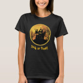 Halloween Night Trick oder Treat Full Moon House T-Shirt (Vorderseite)
