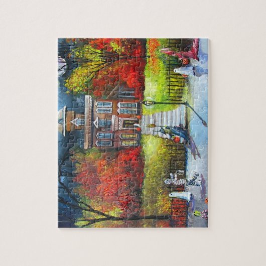 Halloween Night Trick oder Treat Parade Fun Puzzle (Vertikal)