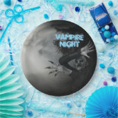 Halloween Night Vampire im Wald Pappteller (Party)