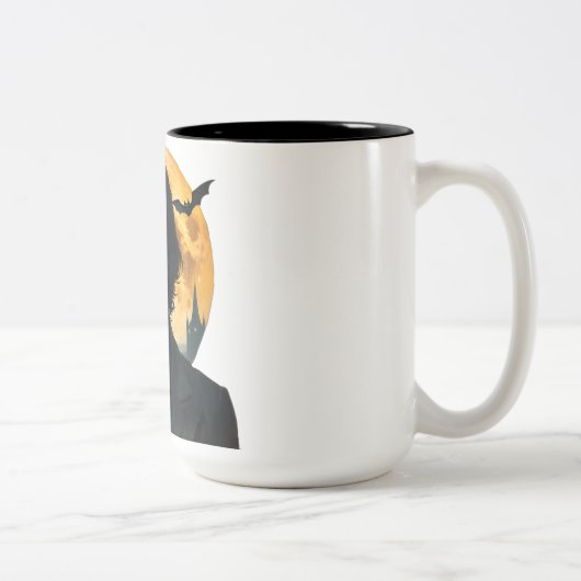 Halloween Night - Vampire Rising Zweifarbige Tasse (Rechts)