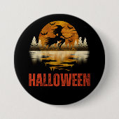 HALLOWEEN NIGHT WITCH BUTTON (Vorderseite)