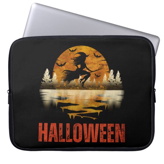 HALLOWEEN NIGHT WITCH LAPTOPSCHUTZHÜLLE (Vorderseite)