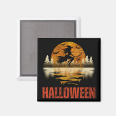HALLOWEEN NIGHT WITCH MAGNET (Vorderseite/Rückseite)