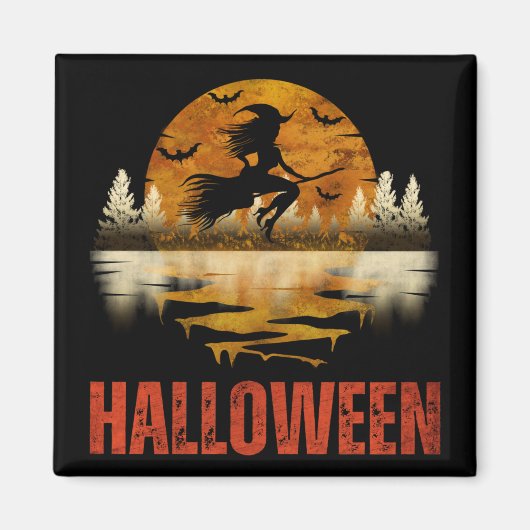 HALLOWEEN NIGHT WITCH MAGNET (Vorne)