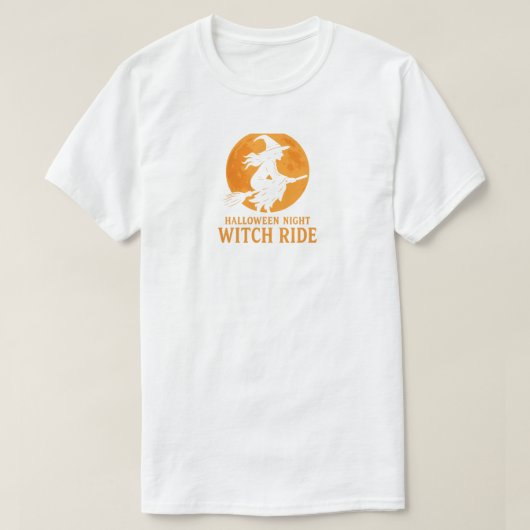 Halloween Night Witch Ride T-Shirt (Design vorne)