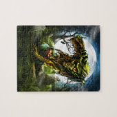 Halloween Night Zombie Rising Full Moon Friedhof Puzzle (Horizontal)