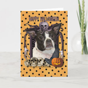 Halloween Nightmare - Boston & Rat Terrier - Jazy Karte
