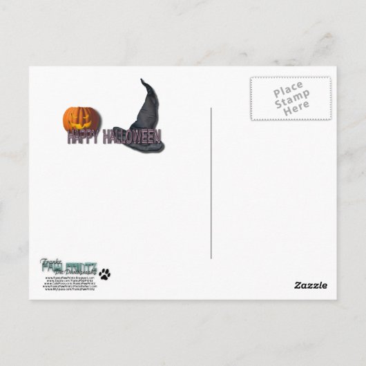 Halloween Nightmare - French Bulldog - Aquamarin Postkarte (Rückseite)