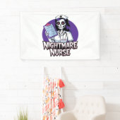 Halloween Nightmare Nurse Classic T - Shirt Banner (Insitu)