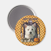 Halloween Nightmare - Westie Magnet (Vorderseite/Rückseite)