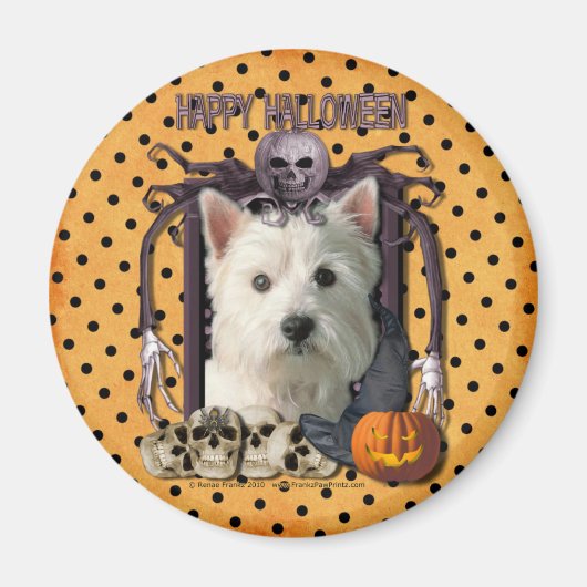Halloween Nightmare - Westie Magnet (Vorne)