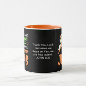 Halloween NO HOCUS POCUS Christlich Tasse (Zentrum)