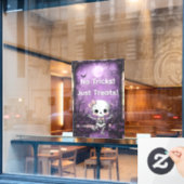 Halloween "No Tricks Just Leckereien" Fensteraufkleber (Café-Fenster)