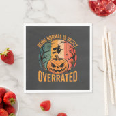 Halloween Normal zu sein ist weit unterschätzt Hex Serviette (Beispiel)