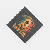 Halloween Normal zu sein ist weit unterschätzt Hex Serviette (Ecke)