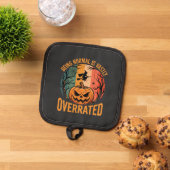 Halloween Normal zu sein ist weit unterschätzt Hex Topflappen (Oben Unten)