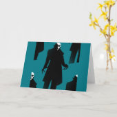 Halloween Nosferatu Karte (Gelbe Blume)