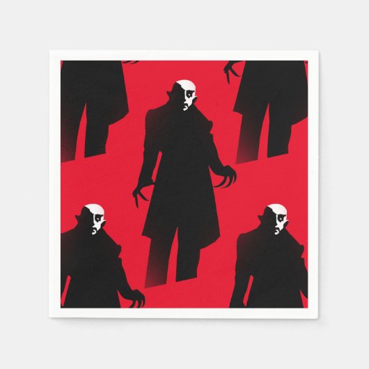 Halloween Nosferatu Papierservietten (Vorderseite)