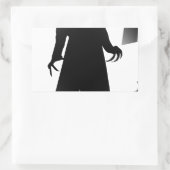 Halloween Nosferatu Rechteckiger Aufkleber (Tasche)