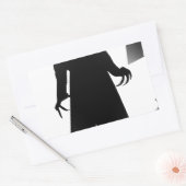 Halloween Nosferatu Rechteckiger Aufkleber (Umschlag)