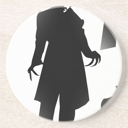 Halloween Nosferatu Sandstein Untersetzer (Vorne)