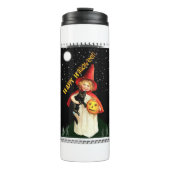 Halloween - Nostalgisches Kleines Mädchen, Jack-o’ Thermosbecher (Vorderseite)