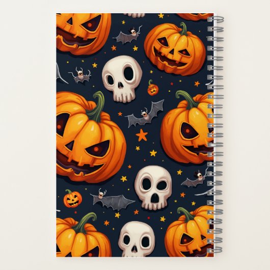 halloween Notebook Notizblock (Rückseite)