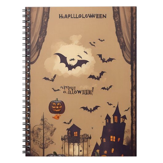 halloween Notebook Notizblock (Vorderseite)