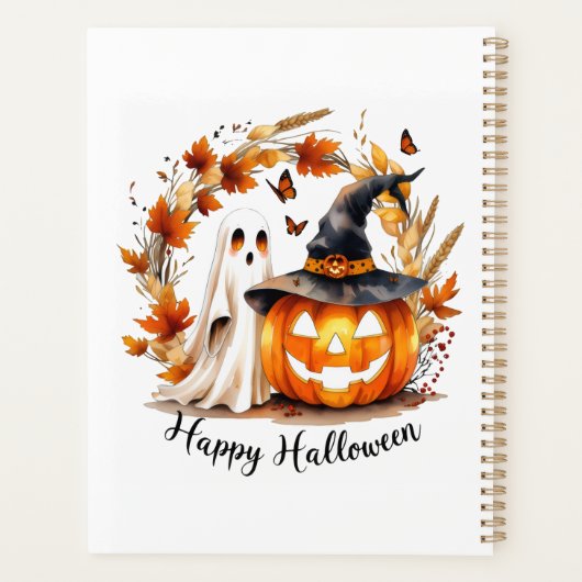 Halloween-Notebook Planer (Rückseite)