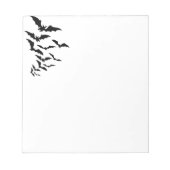 Halloween Notepad Bats Notizblock (Vorderseite)