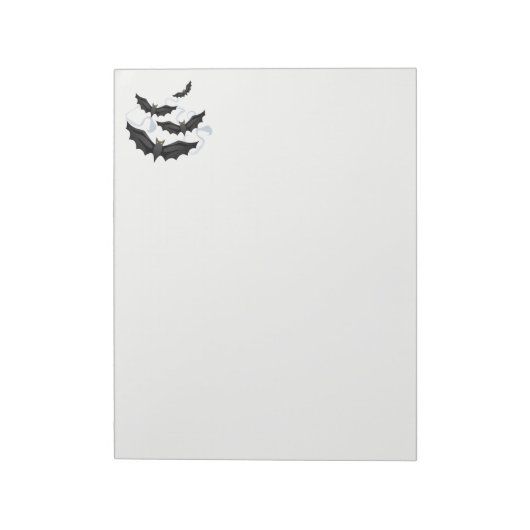 Halloween Notepad Bats Notizblock (Rotiert)