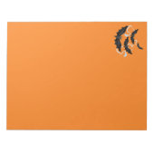 Halloween Notepad Bats Notizblock (Vorderseite)