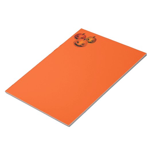 Halloween Notepad-Beängstigende Pumpkins Notizblock (angewinkelt)