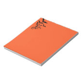 Halloween Notepad Black Bats Notizblock (Rotiert)