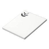 Halloween Notepad Black Bats Notizblock (Rotiert)