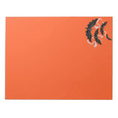Halloween Notepad Black Bats Notizblock (Vorderseite)