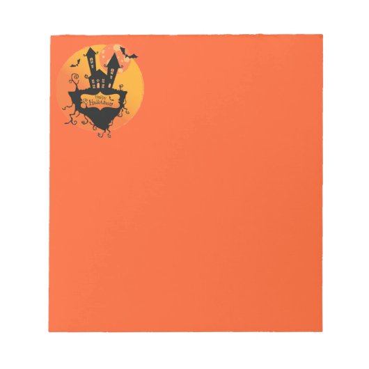 Halloween Notepad Notizblock (Vorderseite)