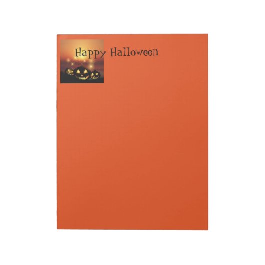 Halloween Notepad Notizblock (Rotiert)
