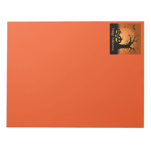 Halloween Notepad Notizblock (Vorderseite)