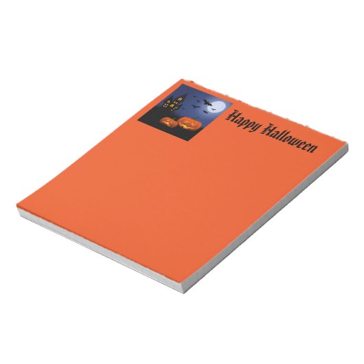Halloween Notepad Notizblock (Rotiert)