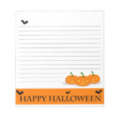 Halloween Notepad Notizblock (Vorderseite)