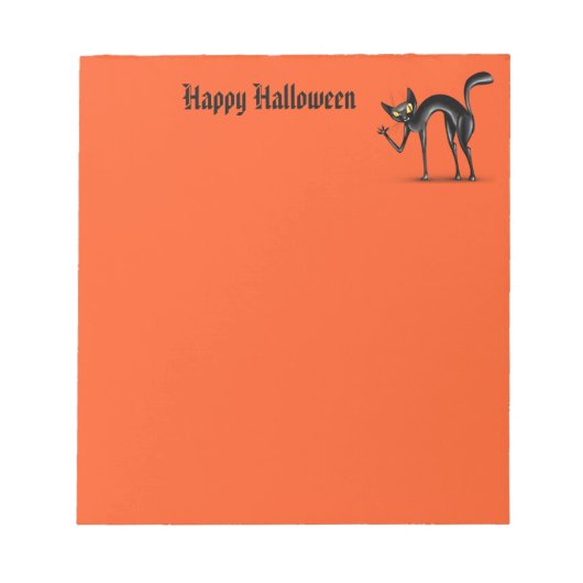Halloween Notepad Notizblock (Vorderseite)