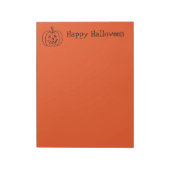 Halloween Notepad Pumpkin Notizblock (Rotiert)